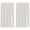 vidaXL Rideau en Voile 2 pcs Crème 140 x 140 cm Polyester