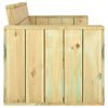 vidaXL Salon de jardin 3 pcs Bois massif de pin imprégné
