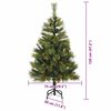 vidaXL Sapin de No&euml;l artificiel avec branches pliables et c&ocirc;nes 120 cm