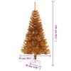 vidaXL Sapin de No&euml;l artificiel avec support Dor&eacute; 150 cm PET