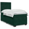 vidaXL Sommier &agrave; lattes de lit avec matelas Vert fonc&eacute; 90x190 cm