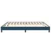 vidaXL Cadre de lit sans matelas bleu fonc&eacute; 200x220 cm velours