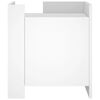 vidaXL Table de chevet blanc 45x50x50 cm bois d&rsquo;ing&eacute;nierie