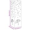 vidaXL Porte-parapluie avec stockage Noir 15,5 x 15,5 x 49 cm M&eacute;tal