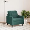 vidaXL Fauteuil Vert fonc&eacute; 60 cm Velours