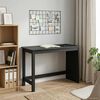 vidaXL Bureau Noir 112 x 50 x 75 cm Bois de Pin Massif