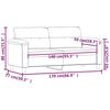 vidaXL Canap&eacute; &agrave; 2 places Gris fonc&eacute; 140 cm Tissu microfibre