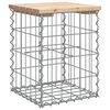vidaXL Banc de jardin design de gabion 33x31x42 cm bois massif de pin