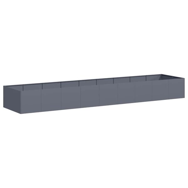 vidaXL Jardini&egrave;re anthracite 360x80x40 cm acier