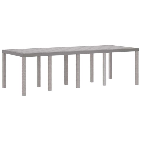 vidaXL Ensemble de salle &agrave; manger pour jardin 9 pcs Blanc