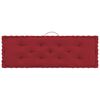 vidaXL Coussins de plancher de palette lot de 6 Rouge bordeaux Coton
