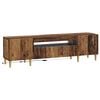 vidaXL Meuble TV LED Bois ancien Bois d'ing&eacute;nierie