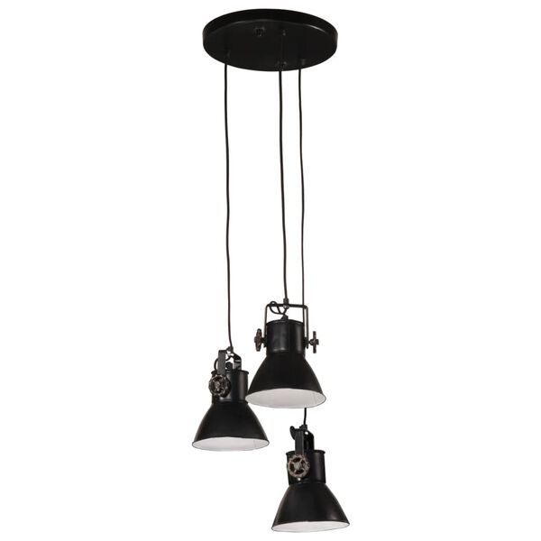 vidaXL Lampe suspendue 25 W noir 30x30x100 cm E27