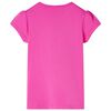 T-shirt pour enfants à mancherons rose foncé 92
