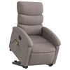 vidaXL Fauteuil inclinable de massage Taupe Tissu