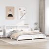 vidaXL Cadre de lit sans matelas blanc 200x200 cm bois massif de pin