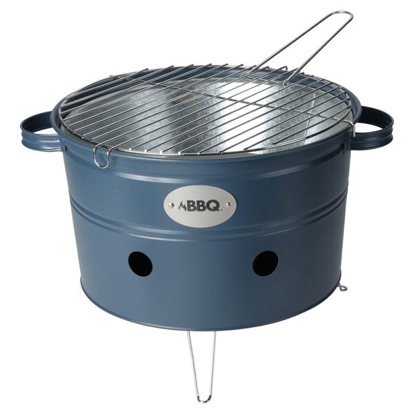 ProGarden Seau &agrave; barbecue avec 2 poign&eacute;es 34,5 cm bleu fonc&eacute; mat