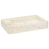 vidaXL Lavabo Cr&egrave;me 58x39x10 cm Marbre