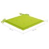 vidaXL Chaises de jardin empilables avec coussins lot de 6 Teck solide