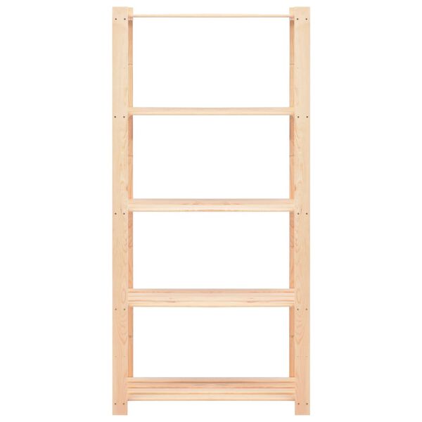 vidaXL Étagères de rangement à 5 niveaux 2 pcs 80x38x170 cm 250 kg