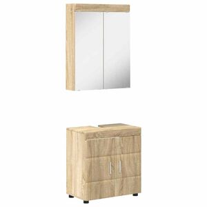 vidaXL Ensemble de mobilier de salle de bain TULUM 2 pcs Ch&ecirc;ne Sonoma