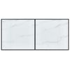 vidaXL Table de salle à manger Blanc 160x80x75 cm Verre trempé