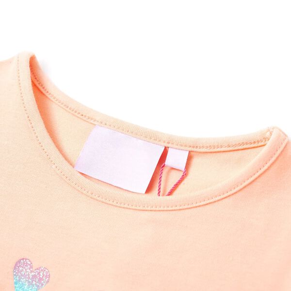 T-shirt pour enfants orange clair 104