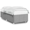 vidaXL Cadre de lit sans matelas gris clair 100x200 cm tissu
