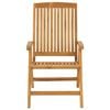 vidaXL Chaises de jardin inclinables et coussins lot de 6 bois teck