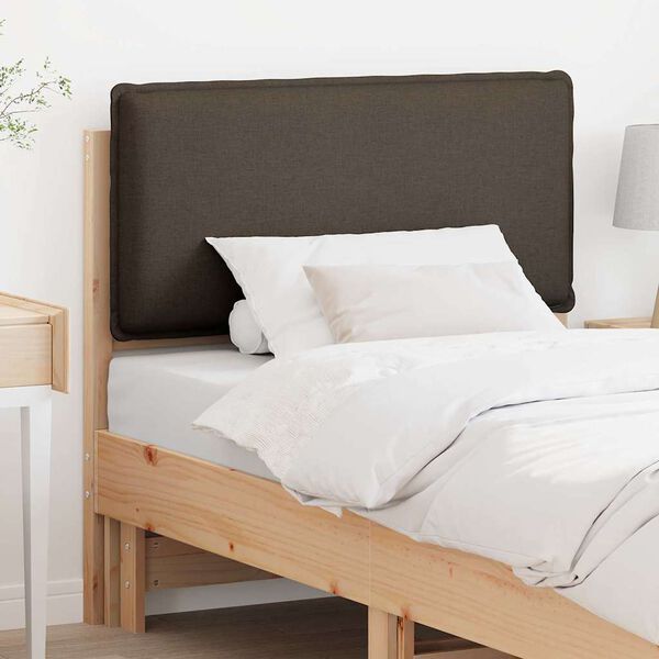 vidaXL Tête de lit capitonnée Gris Naturel et Clair 75 cm Pin massif