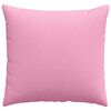 vidaXL Coussins de canapé 2 pcs Rose 50 x 50 cm tissu