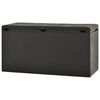 vidaXL Bo&icirc;te de rangement de jardin Anthracite 114x47x60 cm
