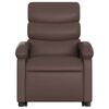 vidaXL Fauteuil inclinable de massage &eacute;lectrique marron similicuir