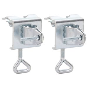 vidaXL Pinces &agrave; parasol pour balcon 2 pcs 32 mm acier