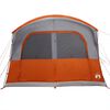 vidaXL Tente de voiture 4 personnes gris et orange imperméable