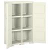 vidaXL Armoire plastique 79x43x125 cm design bois glace à la vanille