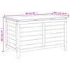 vidaXL Bo&icirc;te de rangement de jardin anthracite bois massif de sapin