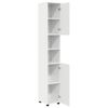 vidaXL Cabinet de salle de bain Blanc brillant 30 x 35 x 192 cm