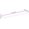 vidaXL Dessus de table 160x40x3,8cm rectangulaire bois massif manguier