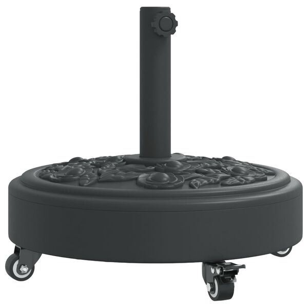 vidaXL Base de parasol avec roues pour m&acirc;ts &Oslash;38 / 48 mm 27 kg rond