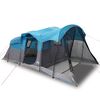vidaXL Tente familiale tunnel 8 personnes bleu imperm&eacute;able