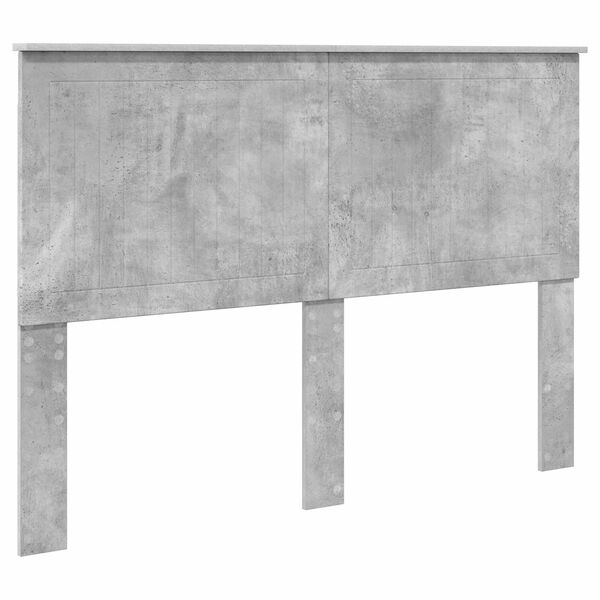 vidaXL T&ecirc;te de lit Gris b&eacute;ton 140 cm Bois d'ing&eacute;nierie