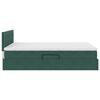 vidaXL Lit de Rangement avec matelas Vert fonc&eacute; 140 x 190 cm Velours