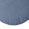 vidaXL Coussins de si&egrave;ge 2 pcs Bleu &Oslash; 40 cm Tissu en velours c&ocirc;tel&eacute;