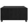 vidaXL Table basse Chêne noir 75 x 75 x 38 cm Bois d'ingénierie