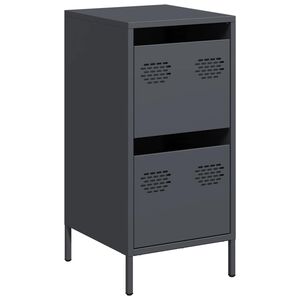 vidaXL Buffet anthracite 35x39x73,5 cm acier lamin&eacute; &agrave; froid