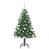 vidaXL Sapin de No&euml;l avec 150 LED avec support Vert 150 cm PVC