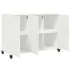 vidaXL Buffet blanc 100,5x39x72 cm acier