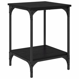 vidaXL Table basse Ch&ecirc;ne noir 40 x 40 x 55 cm Bois d'ing&eacute;nierie