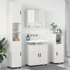 vidaXL Ensemble de mobilier de salle de bain 4 pcs Blanc brillant